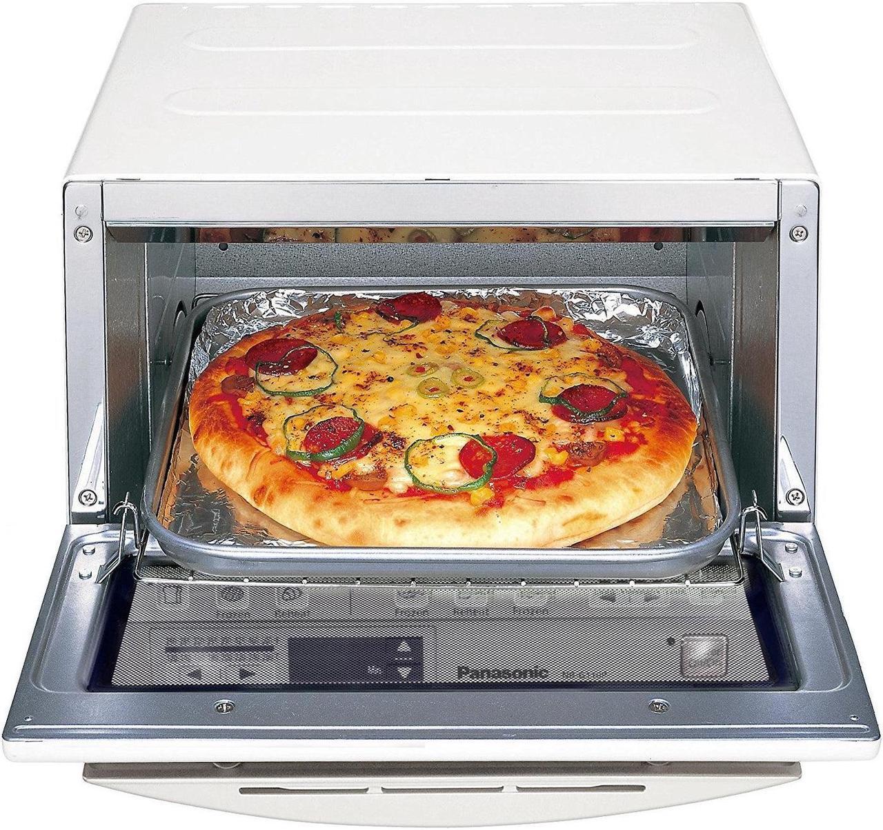Alt view image 6 of 11 - Panasonic Toaster Oven FlashXpress with Double Infrared Heating and Removable 9-Inch Inner Baking Tray, 1300W, 4-Slice, White