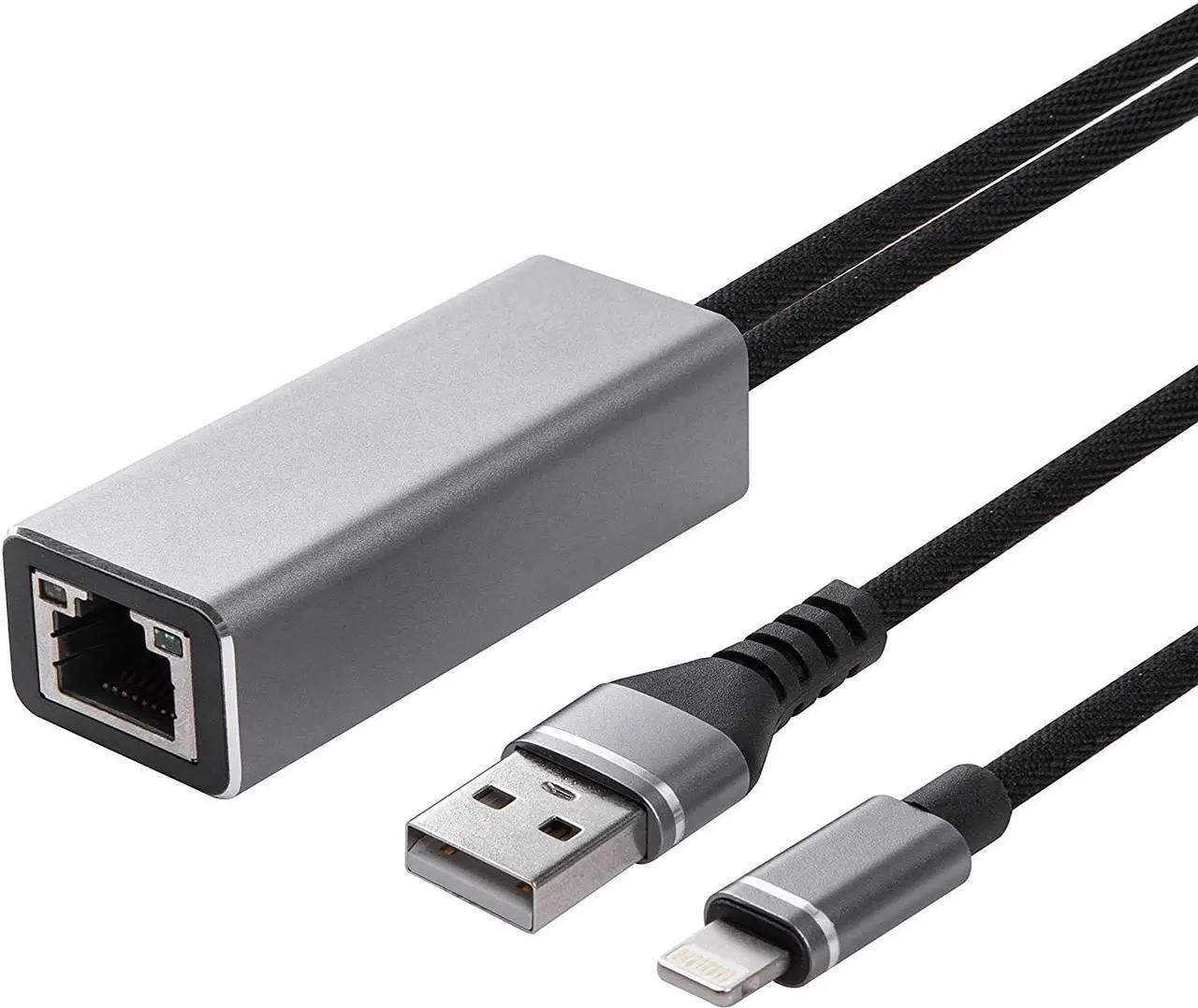 Main image of iPhone iPad Ethernet Adapter, Lightning to LAN RJ45 Port, Wired Network for Apple iOS