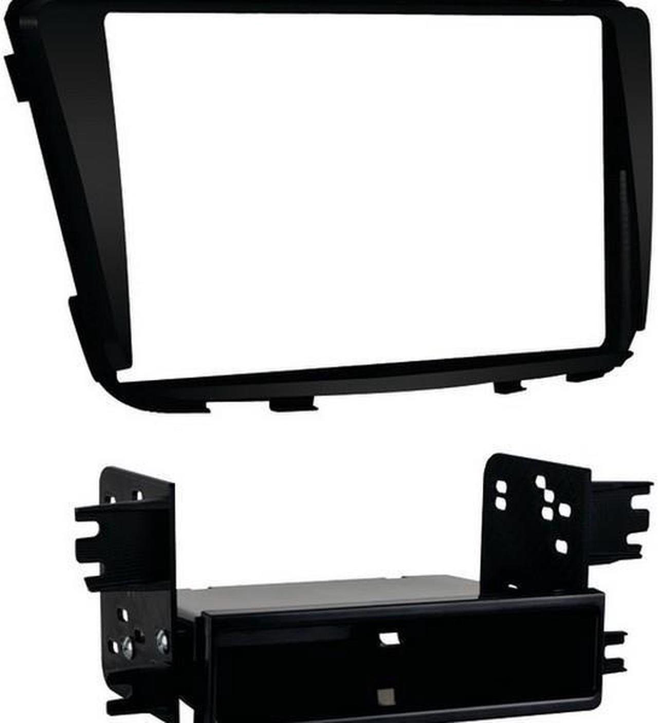 Alt view image 6 of 12 - Metra 99-7347B Black Single/Double DIN Stereo Dash Kit for 12-up Hyundai Accent