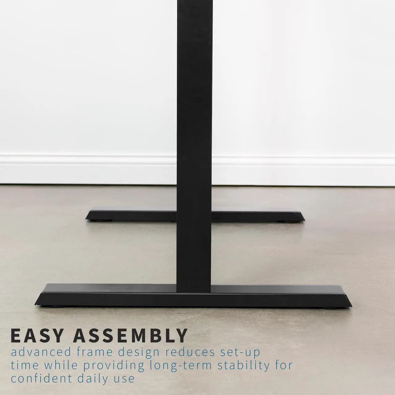 Alt view image 7 of 7 - VIVO Black Electric 43 x 24 Stand Up Desk | Height Adjustable Workstation with 3 Section Table Top (DESK-EB43TB)