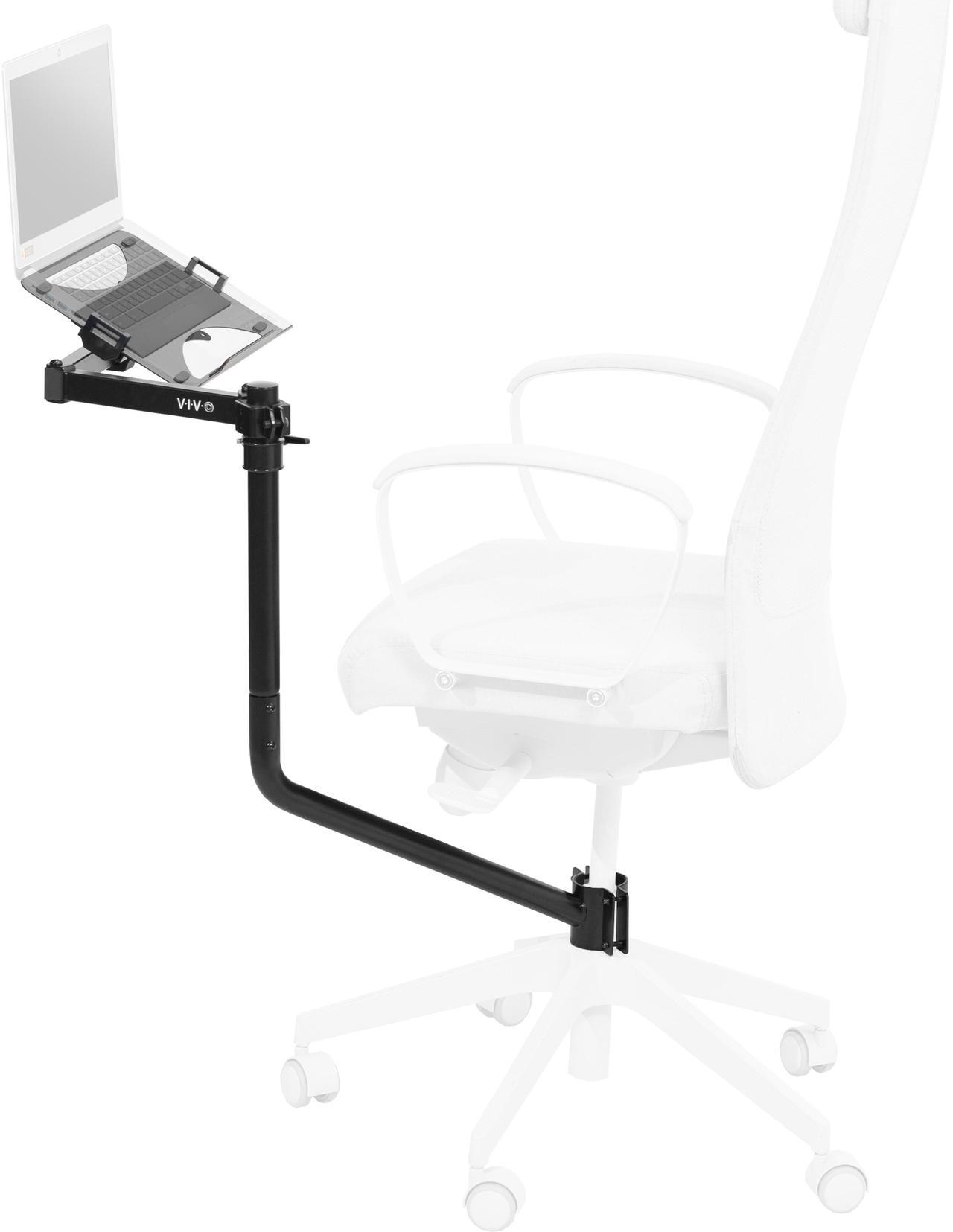 Main image of VIVO Office Chair Mounted 12 x 9 inch Full Motion Laptop Tray