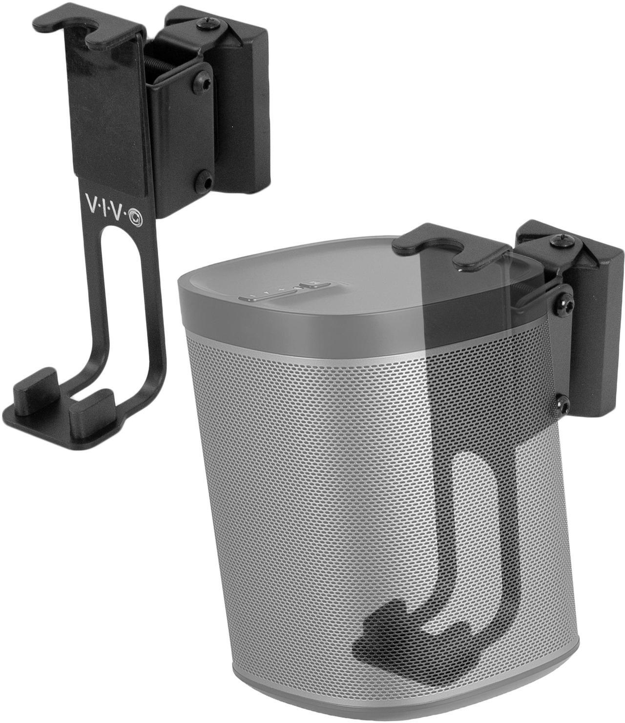 Main image of VIVO Black Dual Wall Speaker Mount Designed for SONOS PLAY 1 Brackets (2 Pack)