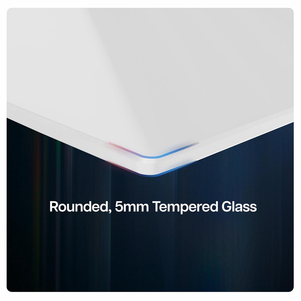 Alt view image 7 of 7 - VIVO White Floating Wall Mount Tempered Glass Shelf for DVD Player, Game System