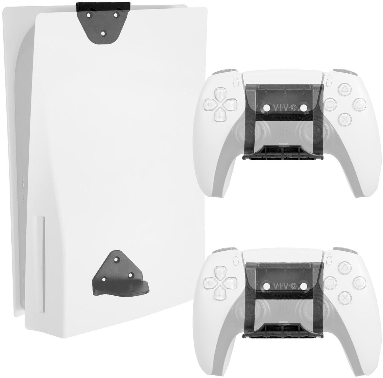 Main image of VIVO 2 in 1 Wall and Desk Mount Designed for the PS5 Gaming Console + 2 Controller Mounts (MOUNT-PS5C)