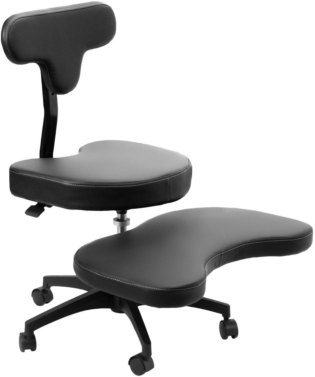 Main image of VIVO Ergonomic Cross Legged Swivel Chair, Adjustable Stool for Home and Office