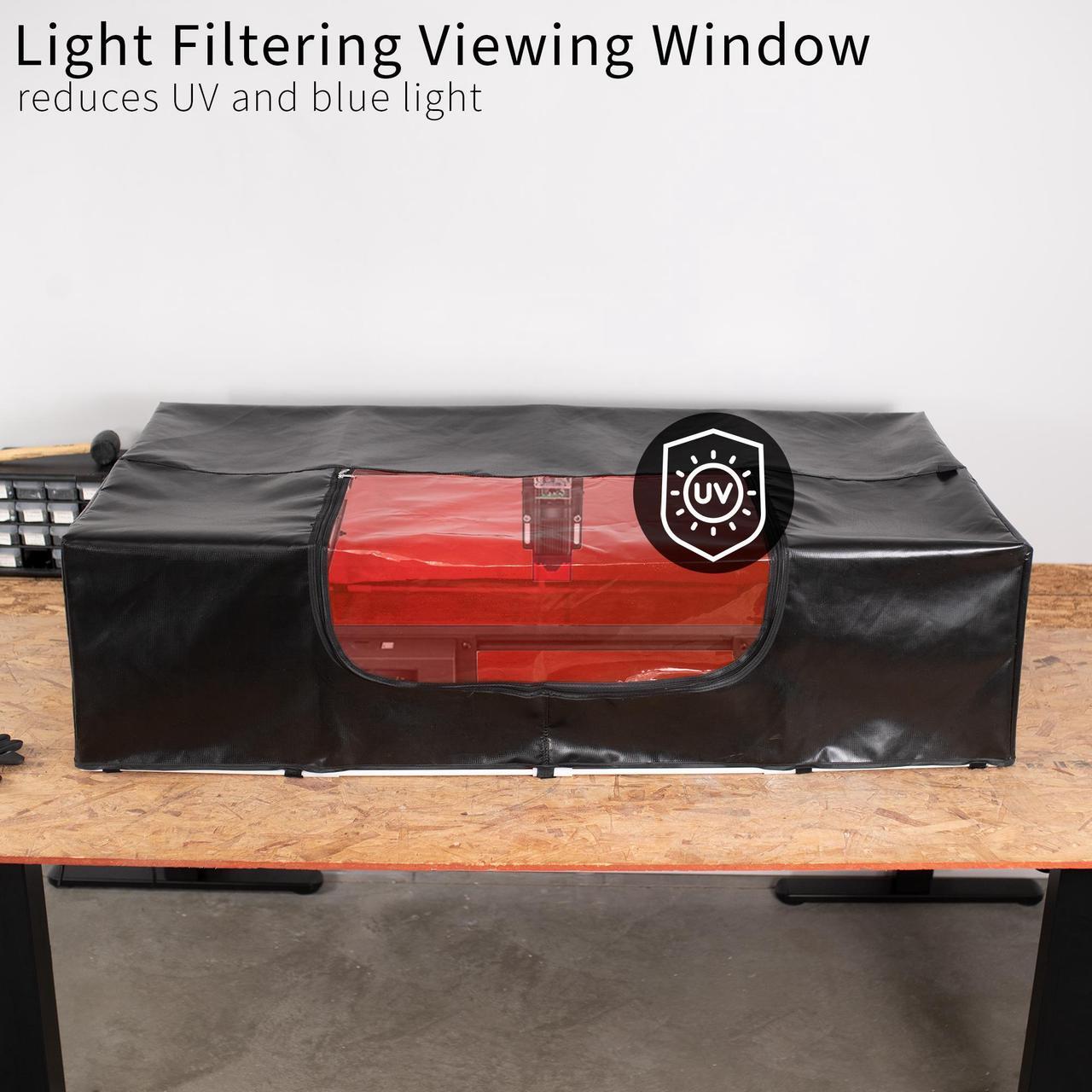 Alt view image 5 of 7 - VIVO Extra Large Laser Engraver Enclosure with Exhaust Ports, Laser Engraving Machine Protective Cover, COVER-LE01