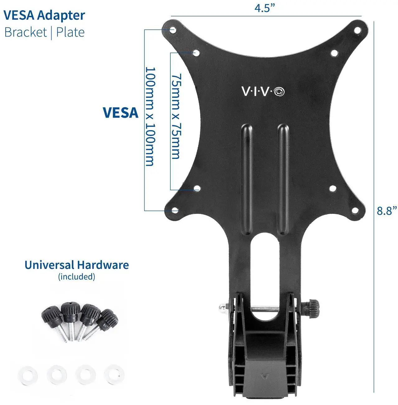 Alt view image 2 of 7 - VIVO VESA Adapter Plate Bracket Attachment Kit Designed for Compatible Asus Monitors (MOUNT-ASMX01)