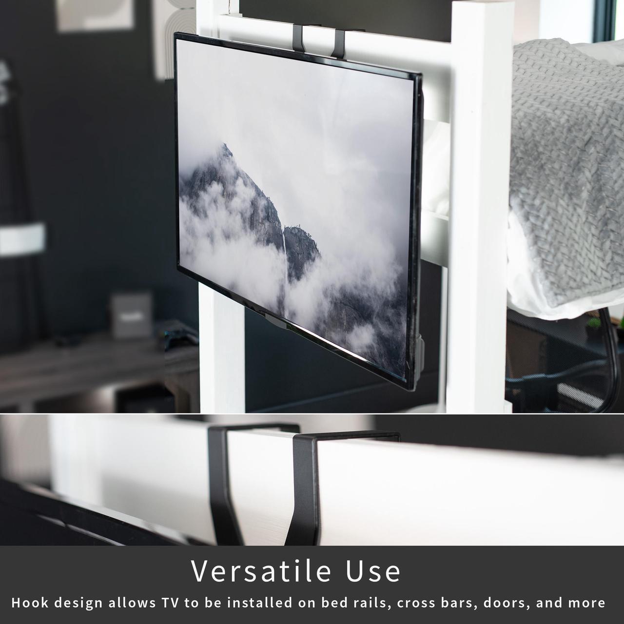 Alt view image 4 of 8 - VIVO TV Hanger Bracket for 24" to 55" Flat and Curved Screens, Loft Bed TV Mount