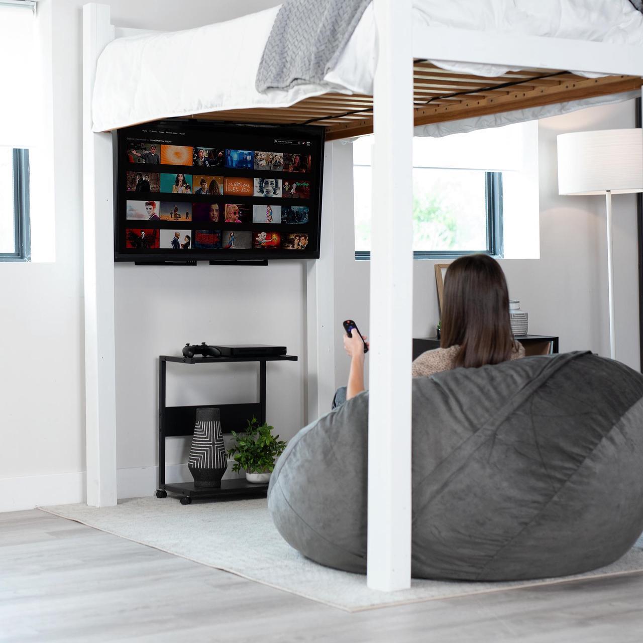 Alt view image 6 of 8 - VIVO TV Hanger Bracket for 24" to 55" Flat and Curved Screens, Loft Bed TV Mount