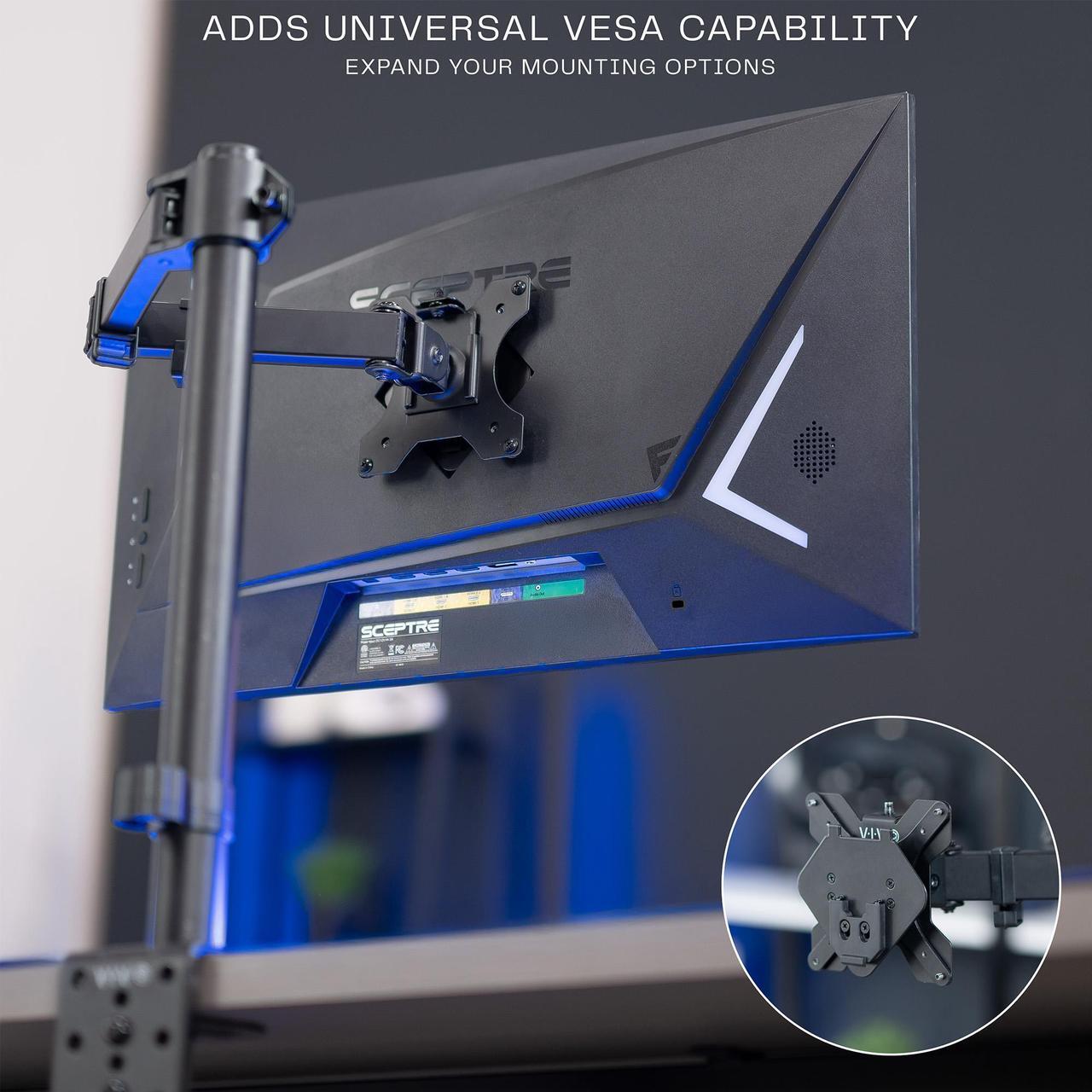 Alt view image 2 of 7 - VIVO VESA Adapter Plate Bracket, Designed for Sceptre E275B Series Monitors, VESA up to 100x100, Black, MOUNT-SRC275