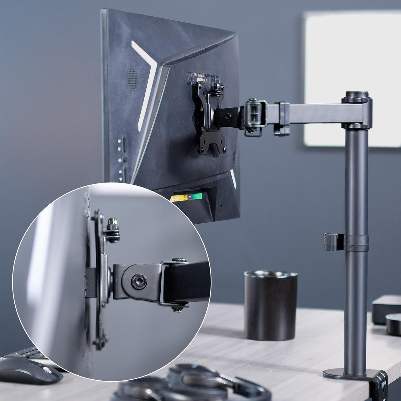Alt view image 4 of 7 - VIVO VESA Adapter Plate Bracket, Designed for Sceptre E275B Series Monitors, VESA up to 100x100, Black, MOUNT-SRC275