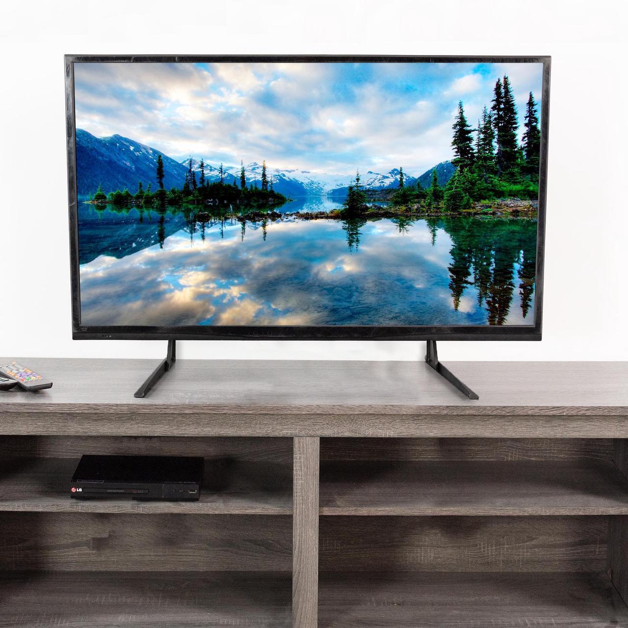 Alt view image 4 of 7 - VIVO Universal LCD Flat Screen TV Table Top Stand | Base fits 22" to 65" T.V.