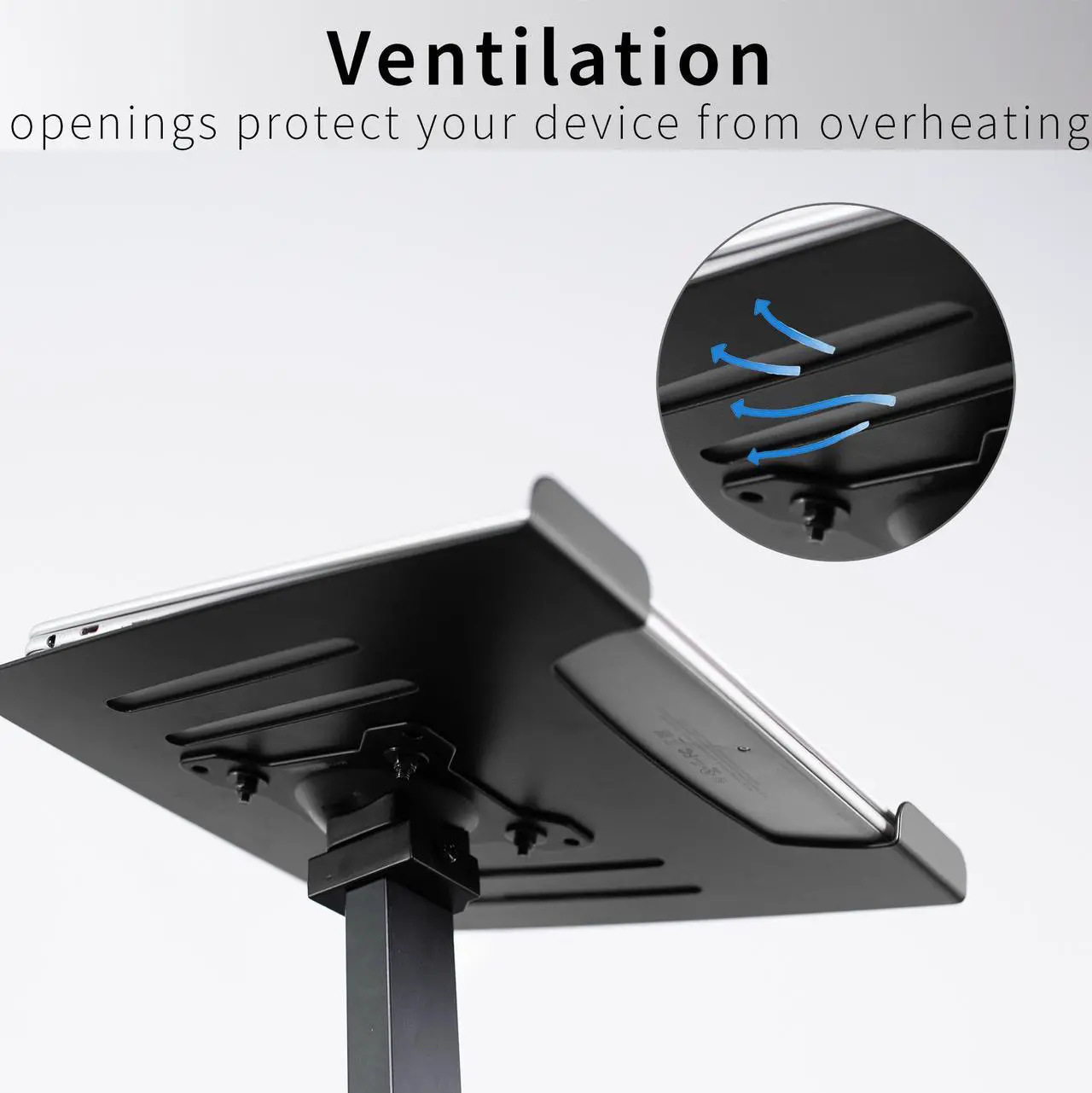 Alt view image 8 of 8 - VIVO Universal Laptop Treadmill Mount | Adjustable Notebook Stand for Treadmills