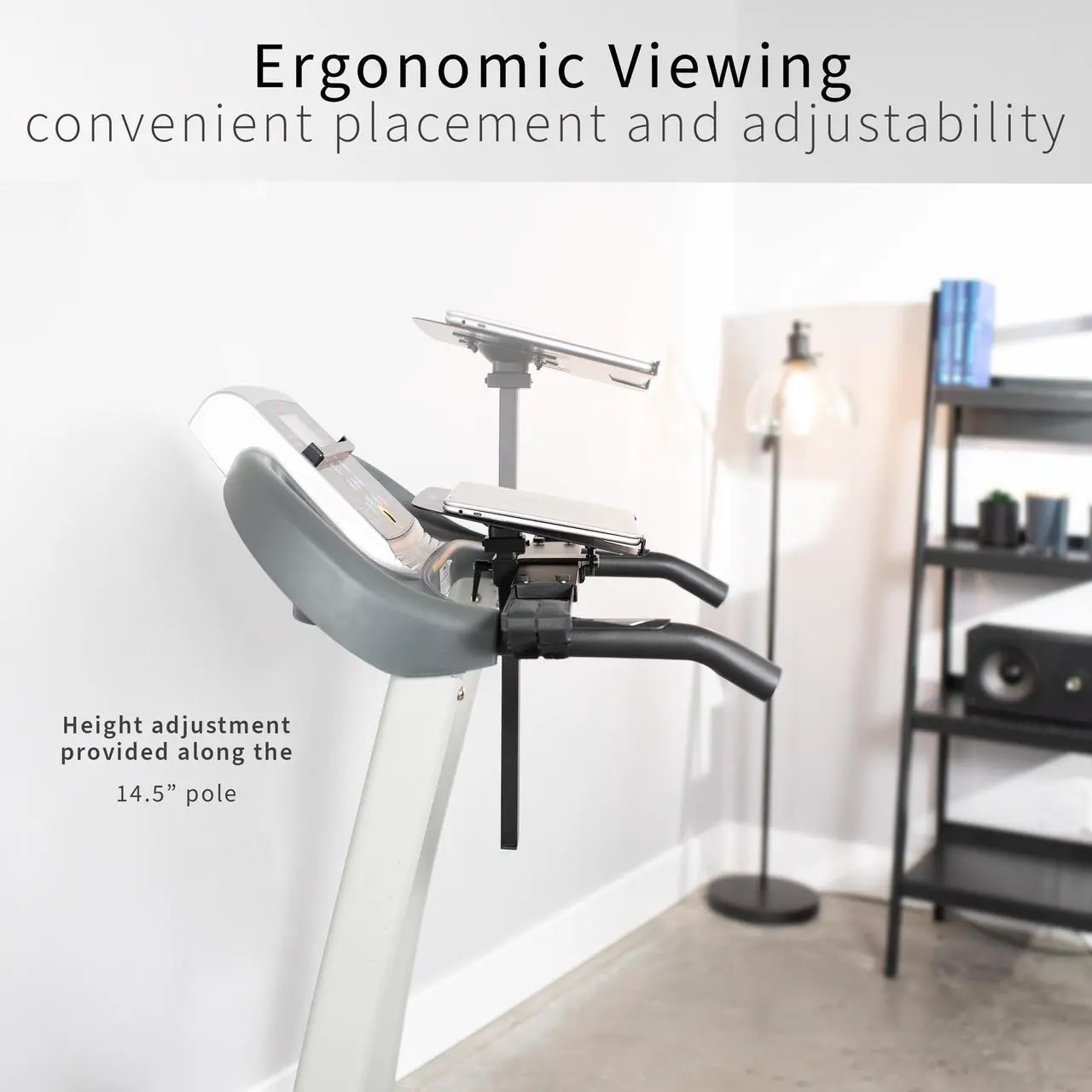 Alt view image 4 of 8 - VIVO Universal Laptop Treadmill Mount | Adjustable Notebook Stand for Treadmills