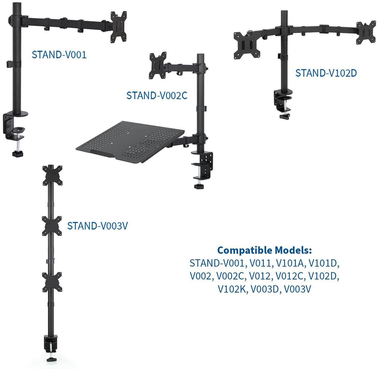 Alt view image 3 of 3 - VIVO Black Heavy Duty Desk Clamp for Monitor Mount Stand | Sturdy 4 Inch C-clamp