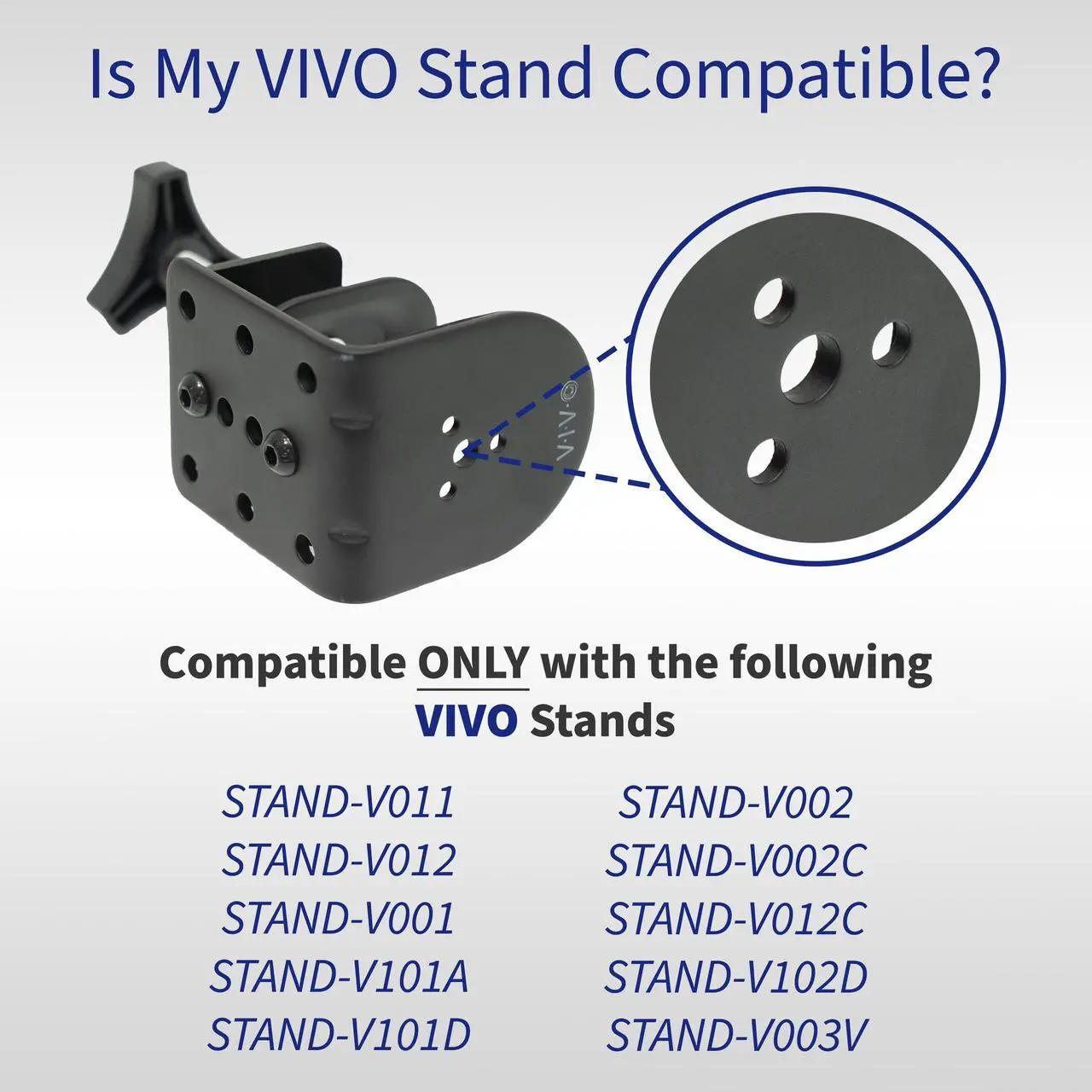 Alt view image 3 of 3 - VIVO Black Steel Extra Tall 3 Section Monitor Stand Pole 39" | Sturdy Center Pole for Monitor Mount (PT-SD-PL01B)