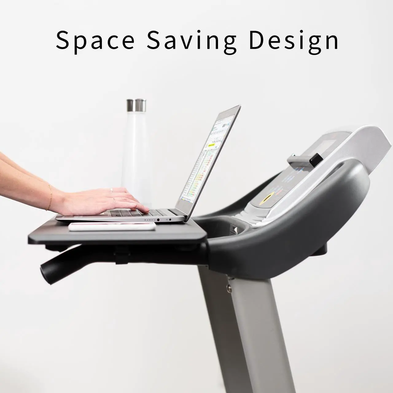 Alt view image 5 of 7 - VIVO Universal Laptop Treadmill Desk Attachment | Ergonomic Notebook Stand Workstation for Treadmills (STAND-TDML2)