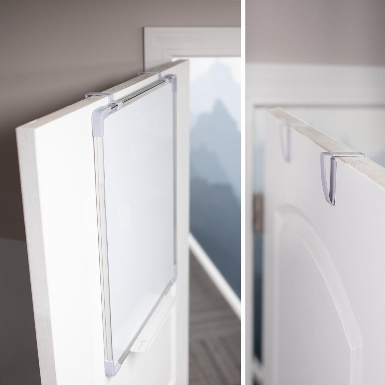 Alt view image 6 of 7 - VIVO 24 x 20 inch Whiteboard with Ultra Thin Hook Mounting System for Closed Door and Cubicle Wall Hanging, Dry Erase Board for Dorm, Home, or Office, PP-WB01