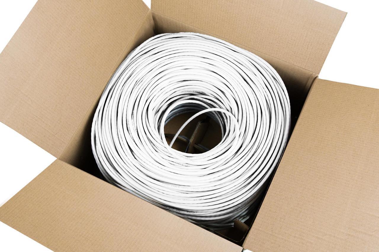 Alt view image 6 of 8 - VIVO 500ft bulk Cat6 Ethernet Cable / Wire UTP Pull Box 500 ft Cat-6 White LAN