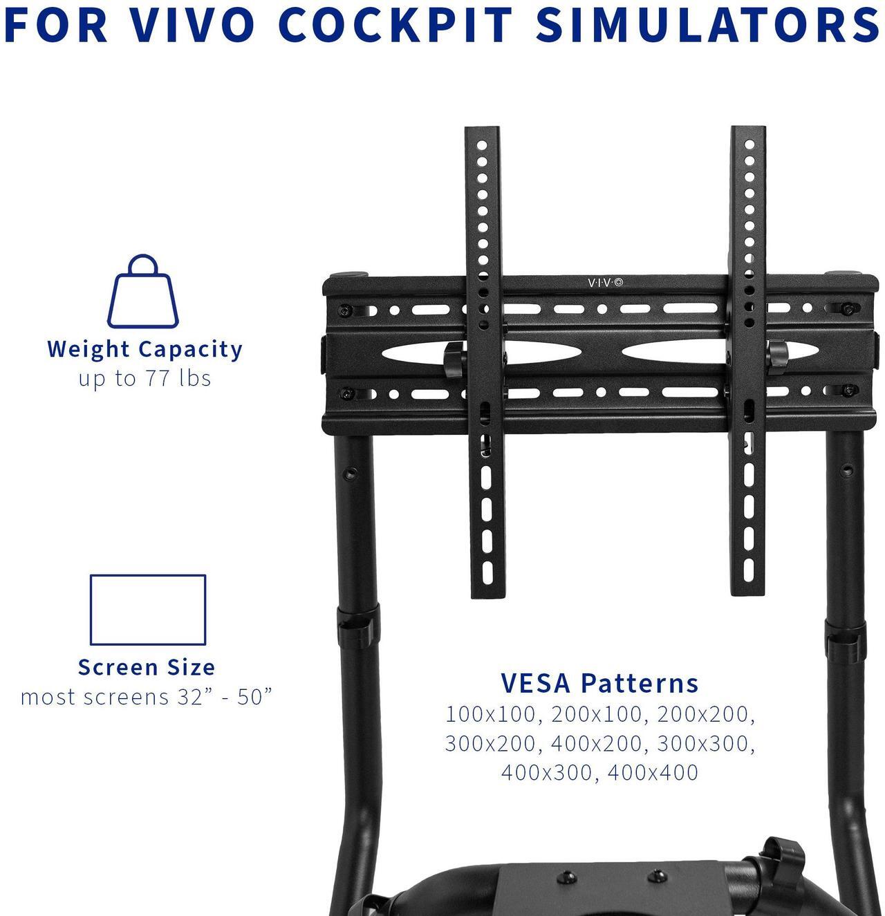 Alt view image 3 of 7 - VIVO Single 32" to 50" TV Mount for STAND-RACE1B, VESA up to 400x400mm