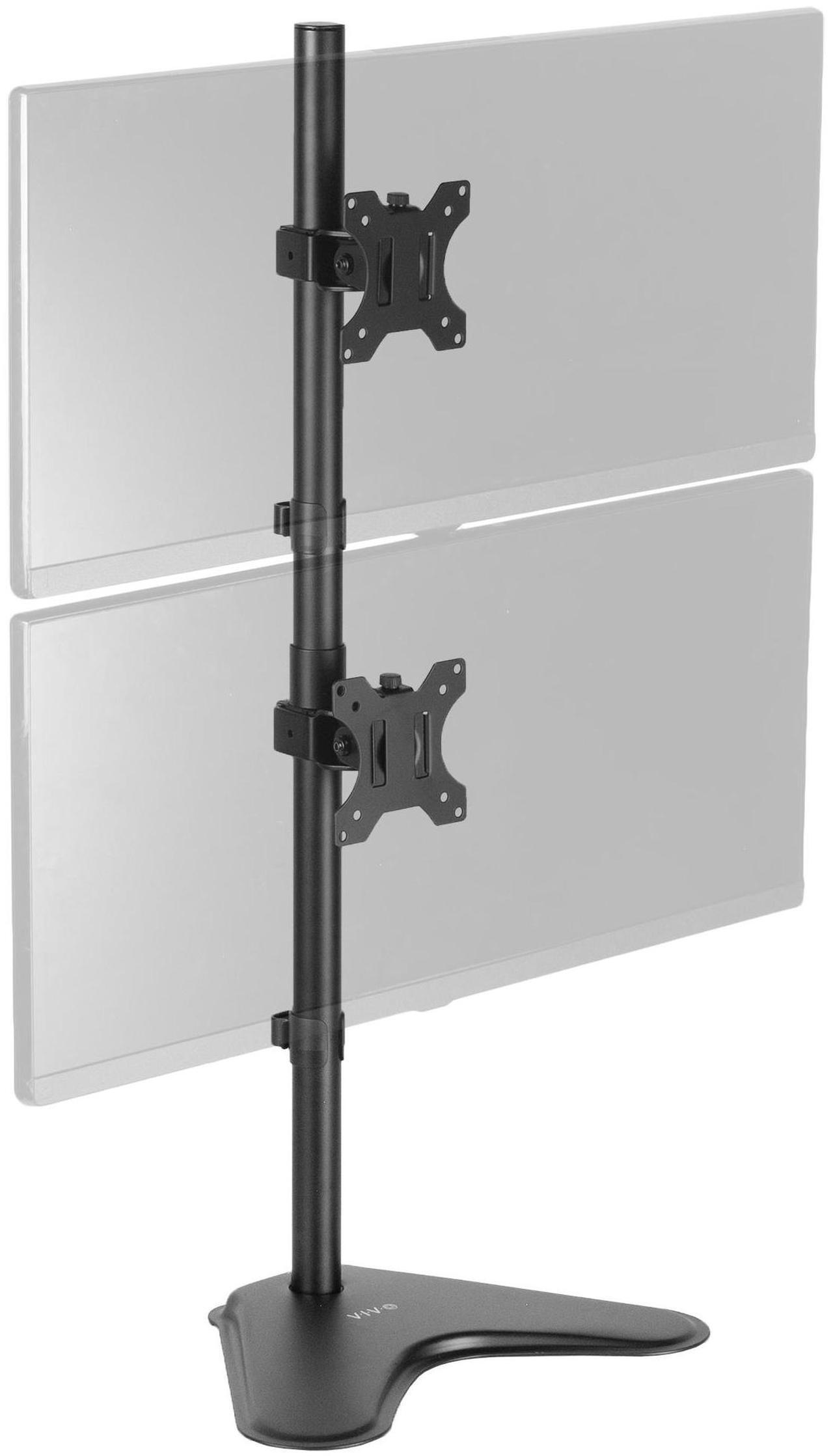 Main image of VIVO Dual LCD Monitor Desk Stand/Mount Free Standing, Holds Vertical 2 Ultrawide Screens up to 34" (STAND-V002L)