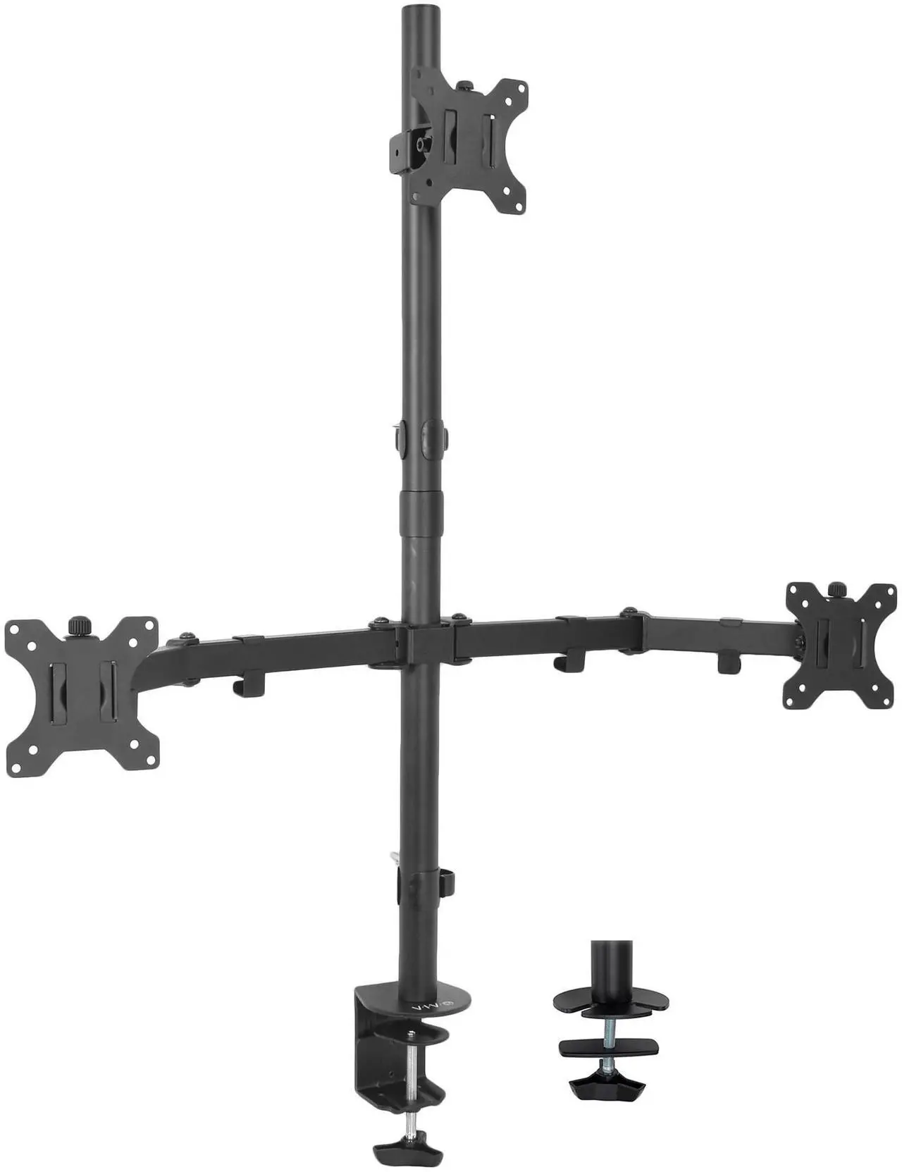 Main image of VIVO Triple LCD Monitor Desk Mount Stand Heavy Duty & Fully Adjustable 3 Screens up to 30" (STAND-V003T)