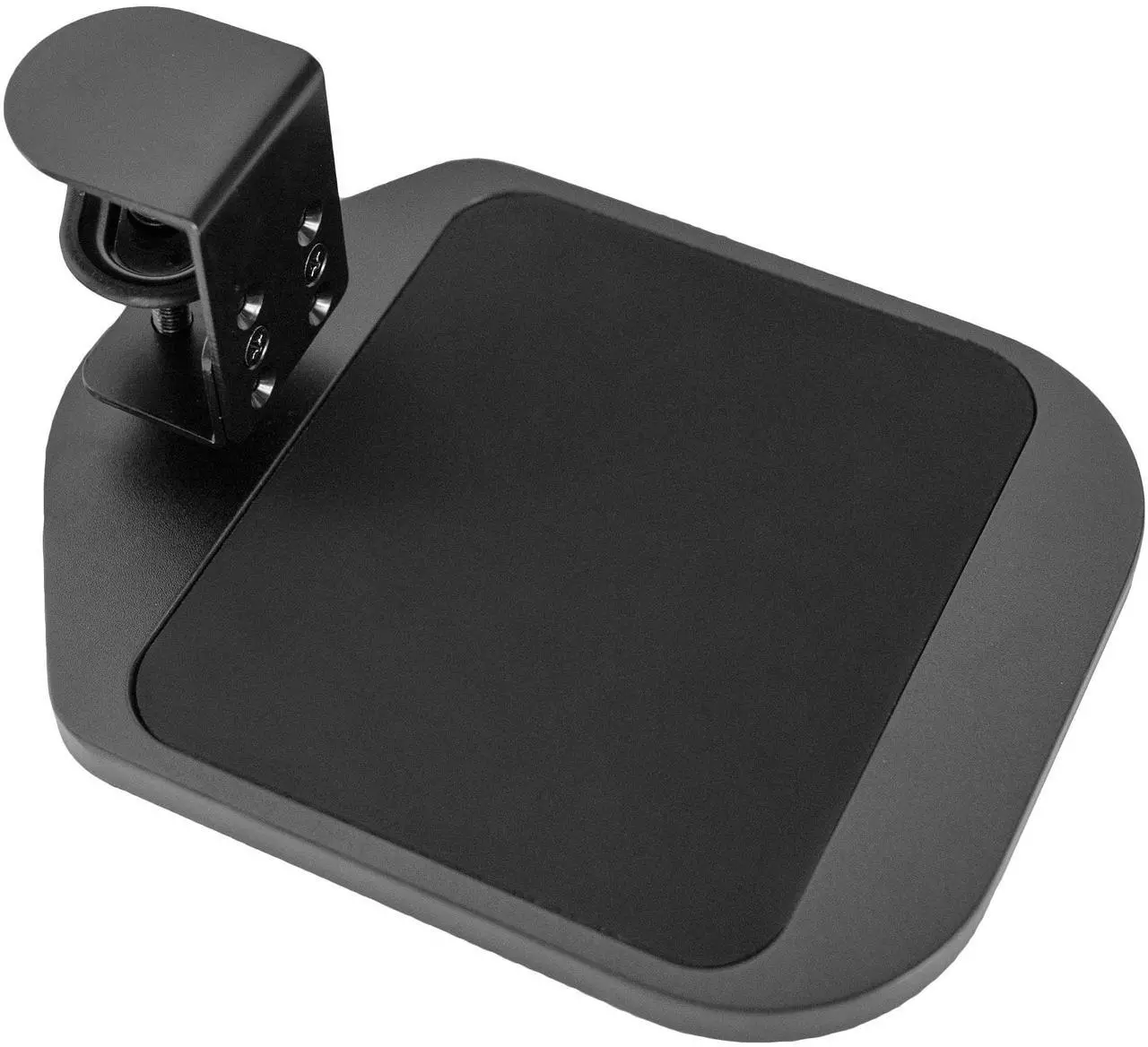 Main image of VIVO Black Wooden Rotating Clamp-on Adjustable Computer Mouse Pad, Device Holder