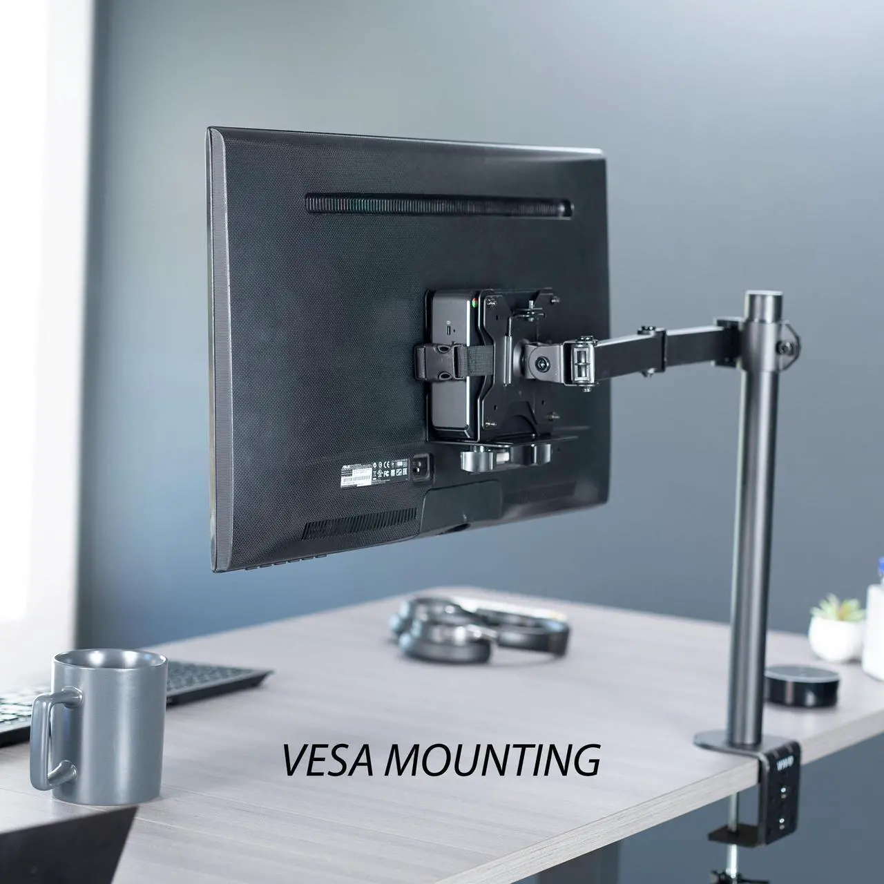 Alt view image 3 of 7 - VIVO Adjustable Thin Client Mini PC Mount Bracket | CPU VESA Under Desk and Monitor Arm Computer Holder (MOUNT-PC05C)