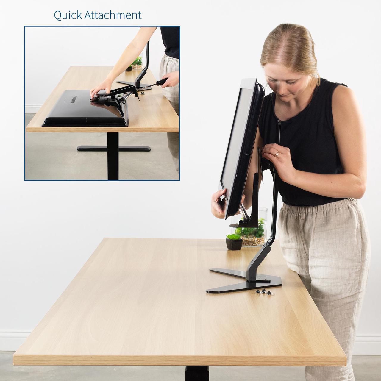 Alt view image 4 of 7 - VIVO VESA Mount Adapter for Samsung Monitors | Fits Models PX2370, S24B300EL, and More (MOUNT-SG001A)
