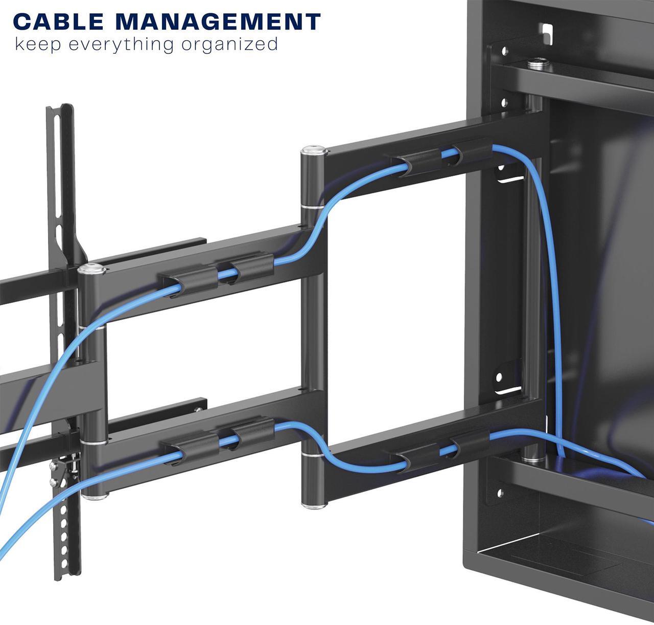 Alt view image 6 of 7 - VIVO Premium Recessed In-Wall TV Mount for up to 100" LED LCD Screens, Ultra Low Profile