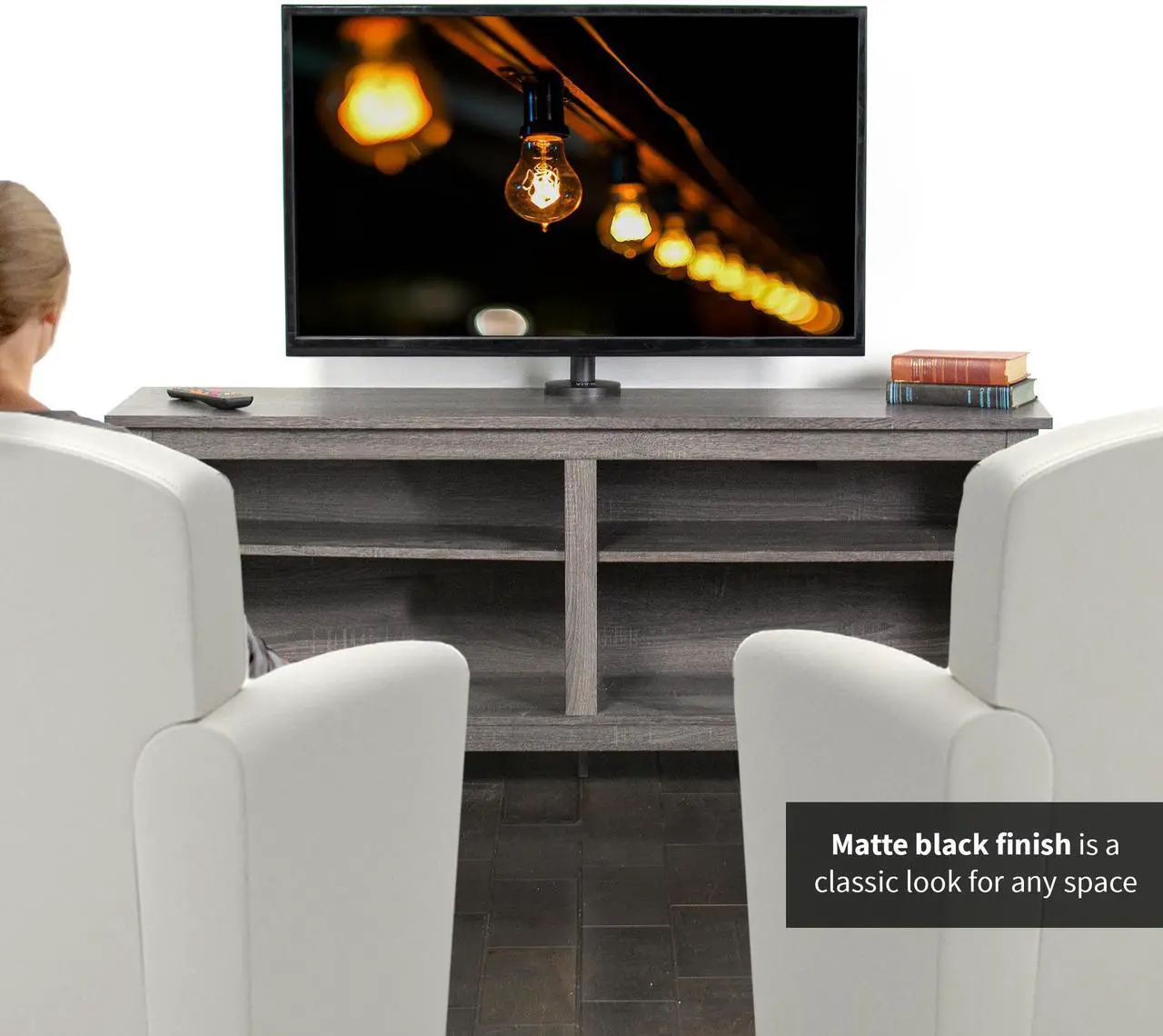 VIVO Swivel Bolt-Down TV Stand - Thumbnail 5