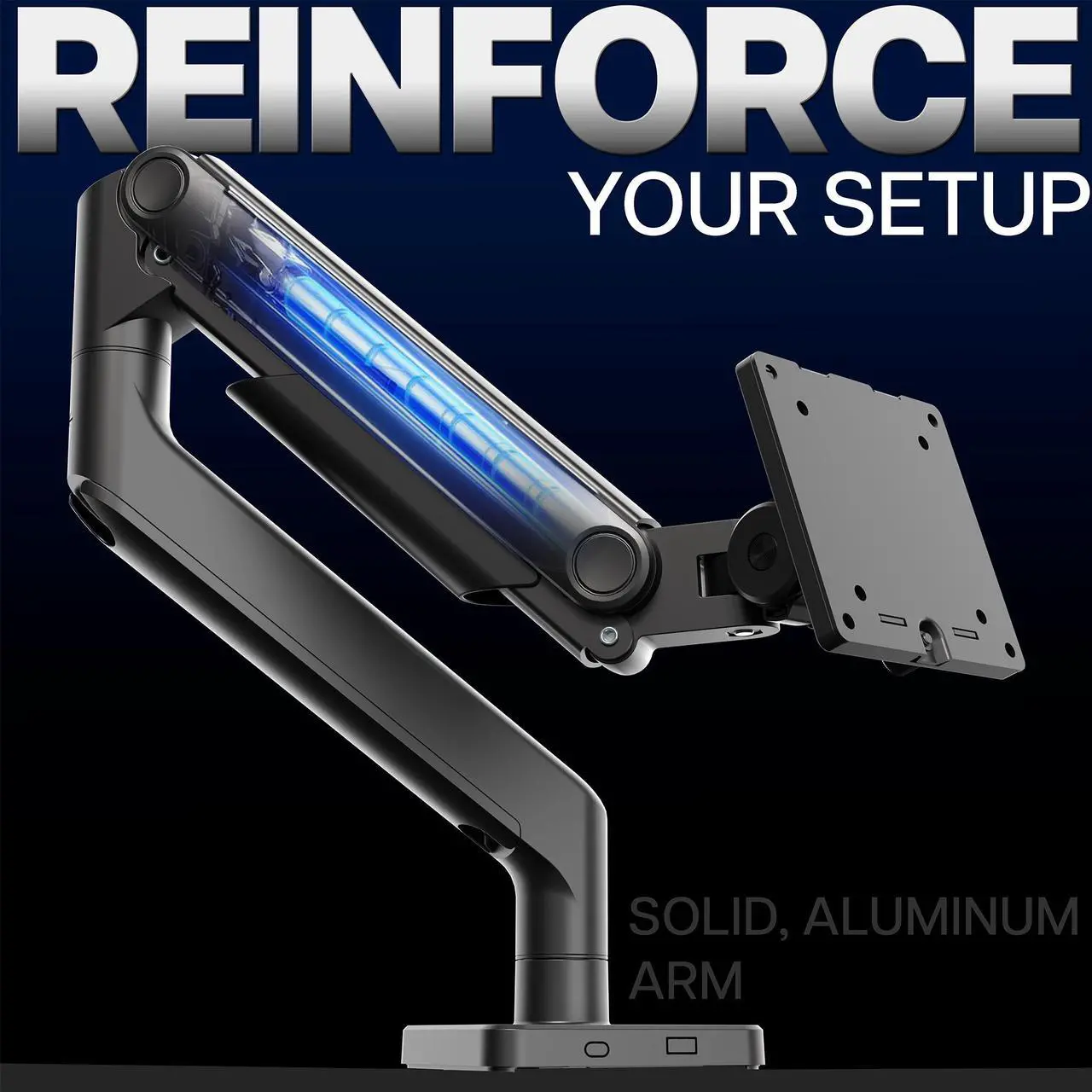 VIVO Pneumatic Arm Monitor Desk Mount - Thumbnail 2