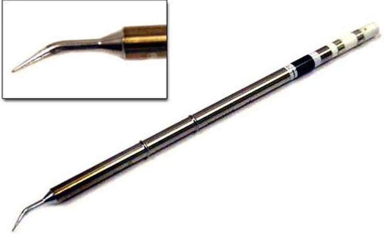 Main image of HAKKO T15-JL02 Soldering Tip, Bent Conical, 0.2mm x 7.5mm x 9.3mm, For Use With