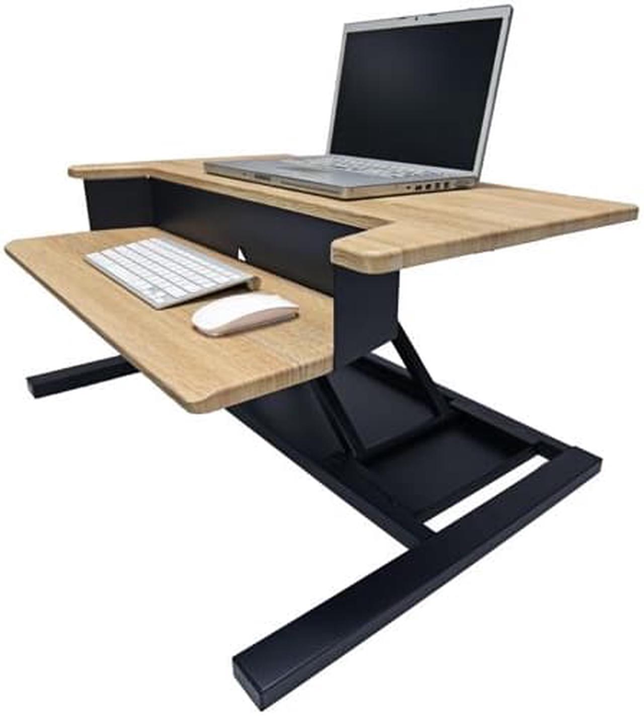 Alt view image 2 of 20 - Luxor LVLUP PRO32-WO Level Up 32 Pro Standing Desk Converter