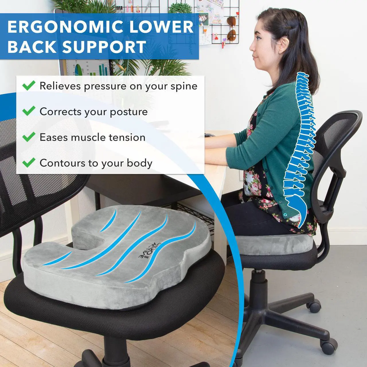 Mount-It! ErgoActive Seat Cushion - Thumbnail 5