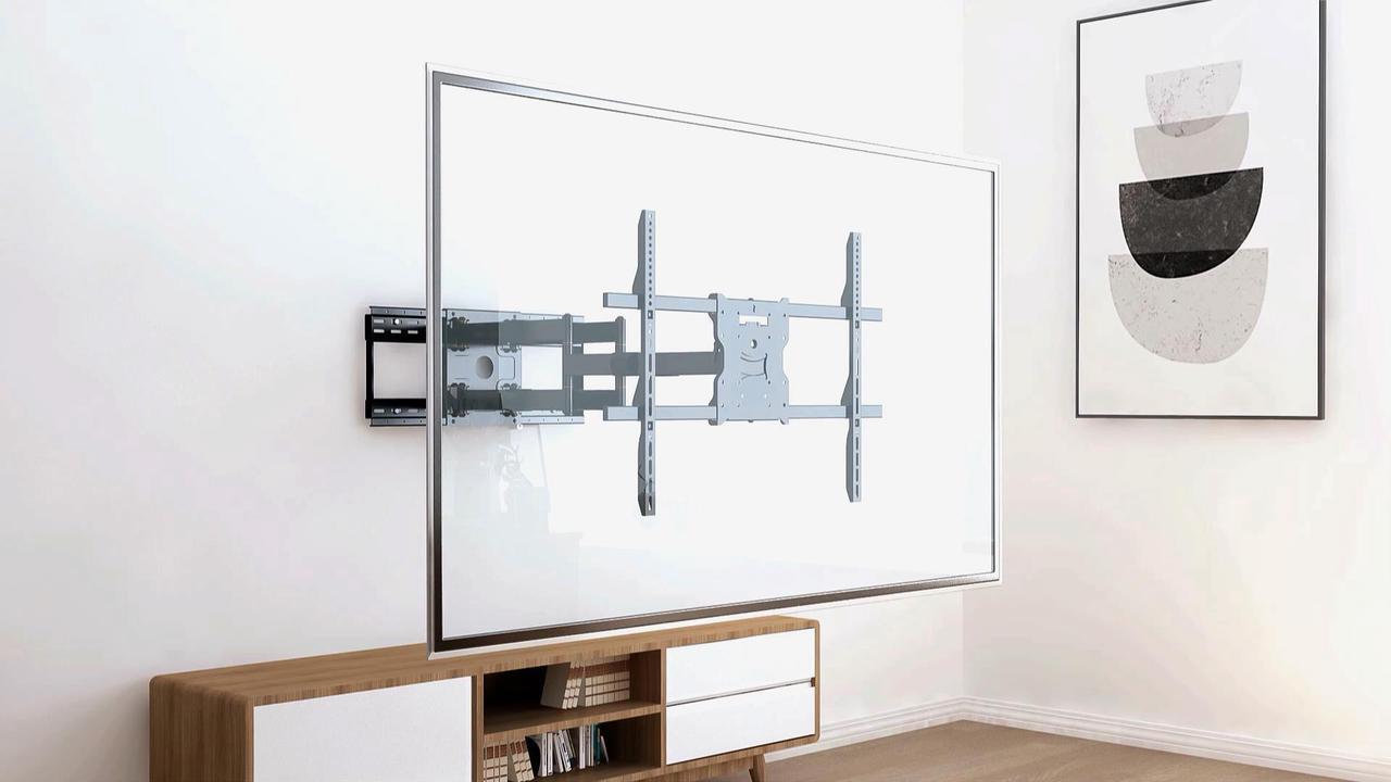 Alt view image 5 of 16 - Mount-It! Heavy Duty TV Wall Mount With Long Extension Arms | Fits 65-110 Inch TVs