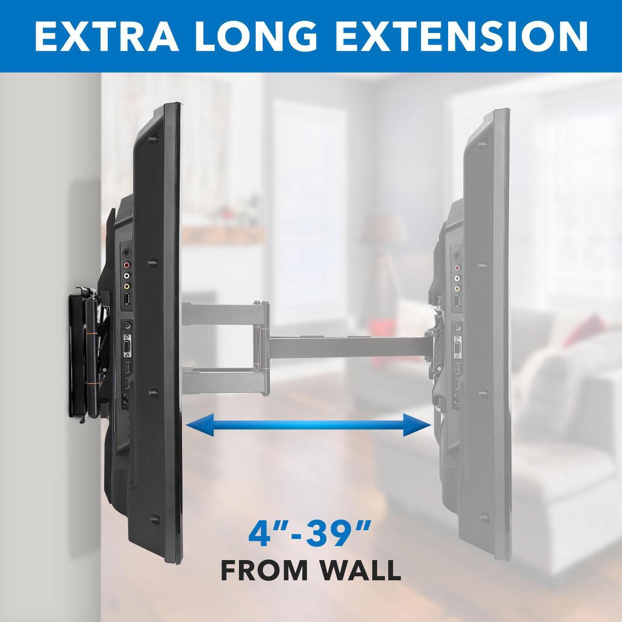 Alt view image 4 of 16 - Mount-It! Heavy Duty TV Wall Mount With Long Extension Arms | Fits 65-110 Inch TVs