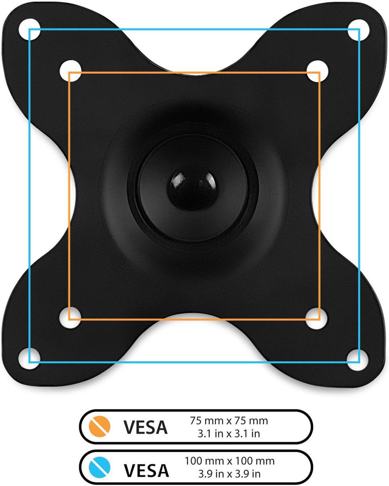 Alt view image 3 of 13 - Mount-It! Mount-lt! Adjustable Monitor Arm Up to 24" Black (MI-2041)