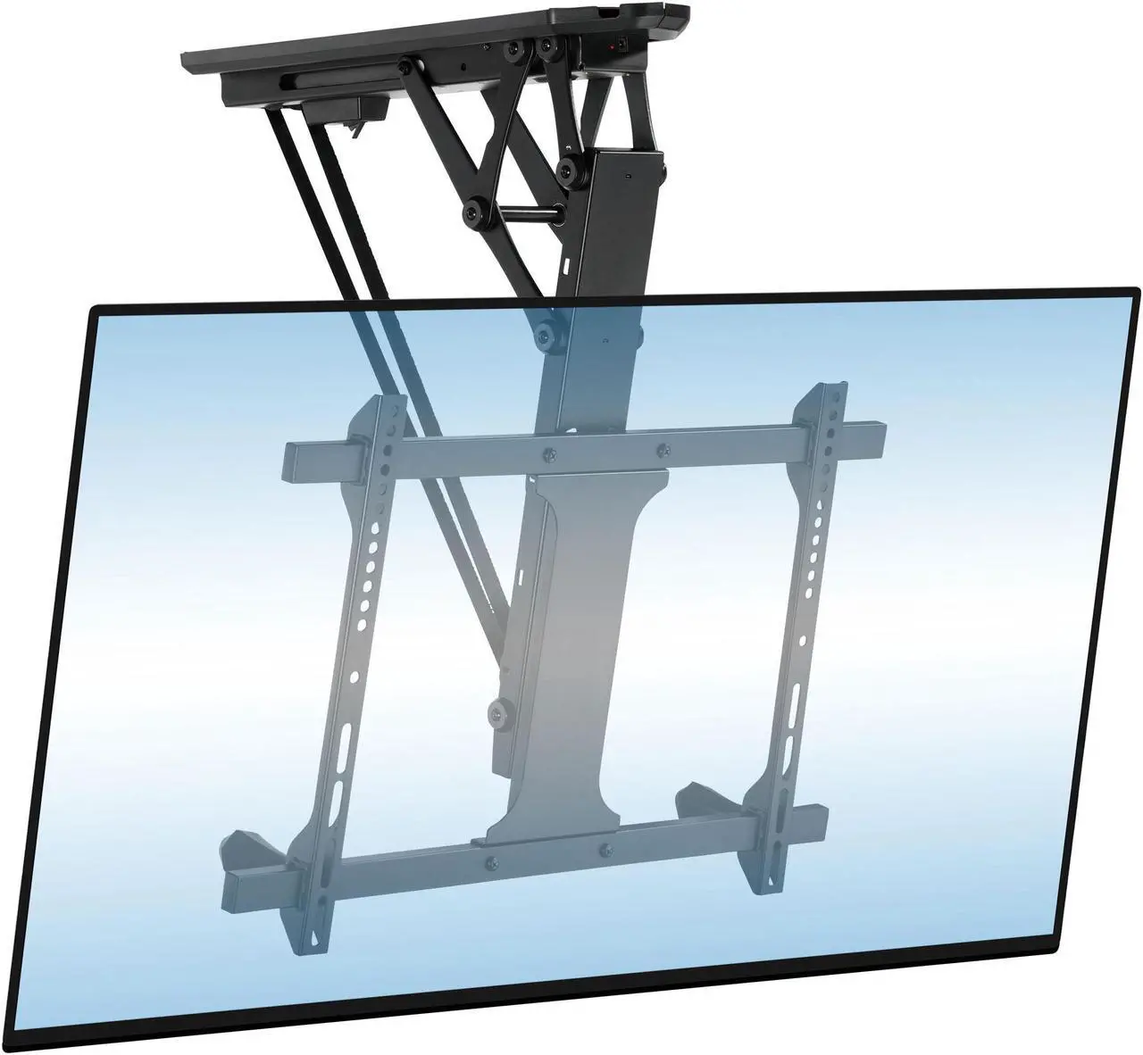 Alt view image 7 of 7 - Mount-It! Motorized Ceiling TV Mount with Remote and App Controller | 70" Max Screen Size