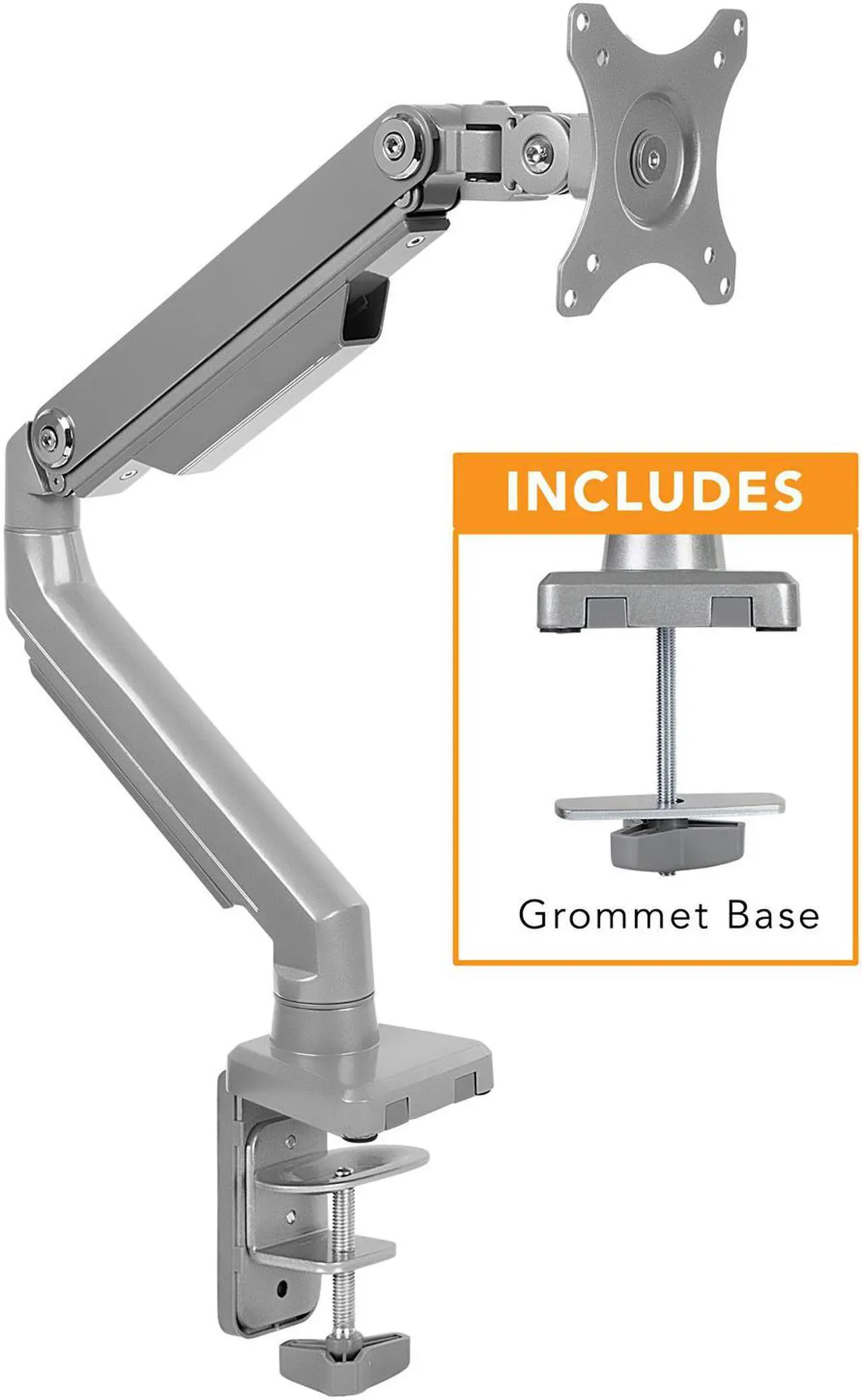 Alt view image 2 of 14 - Mount-It! Single Monitor Arm Mount | Full Motion Spring Arm | Fits Up to 32" Screens