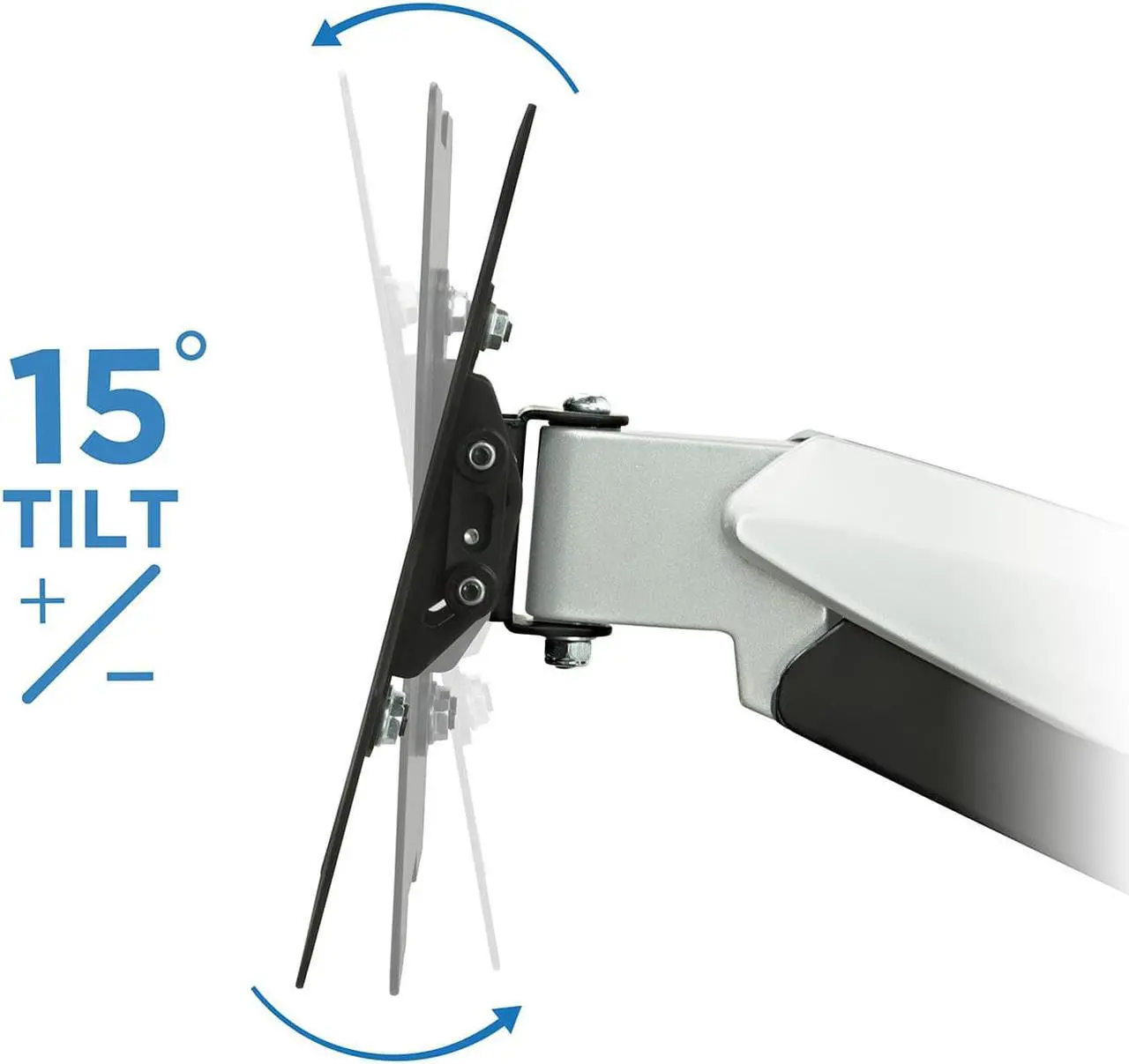 Alt view image 5 of 13 - Mount-It! Height Adjustable TV Wall Mount Bracket with Full Motion Gas Spring Arm for 28" to 47" TVs (MI-442)