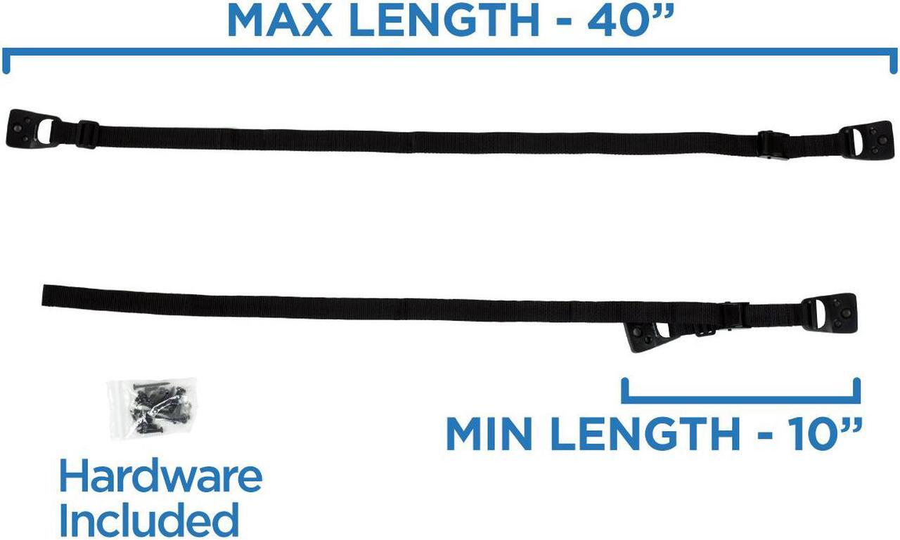 Alt view image 6 of 9 - Mount-It! Safety Straps for TV | Use for Furniture, Bookcase, Dresser and TV Stands | 2 Pack