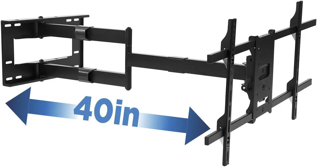 Main image of Mount-It! Full Motion TV Mount| Fits 43"-80" TVs | 40 Inch Extension