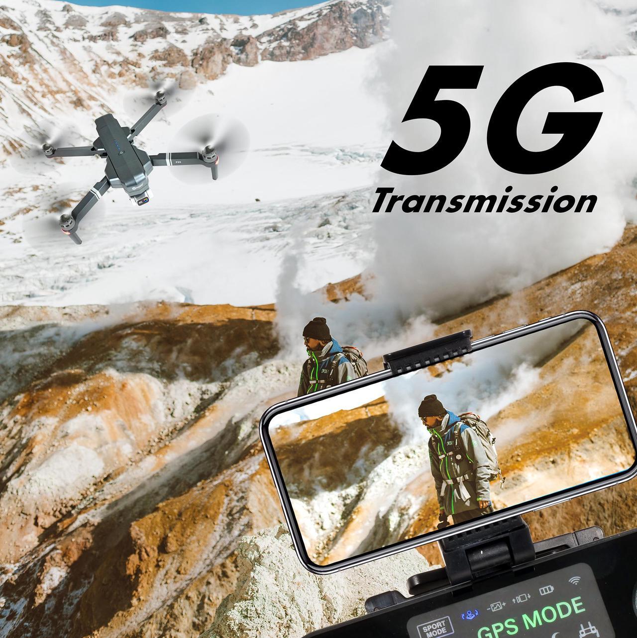 Alt view image 6 of 12 - Contixo F35 GPS Drone with 4K UHD Camera 2-Axis Self-stabilizing Gimbal 5G WiFi FPV RC Quadcopter Brushless Drone for Adults, Bonus 64GB SD Card Carrying Case