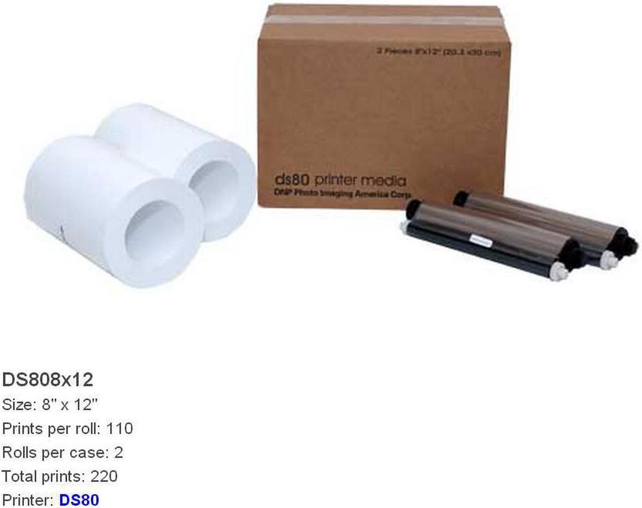 Main image of DNP DS80 8x12 Dyesub Printer Media Kit 220 Glossy Prints