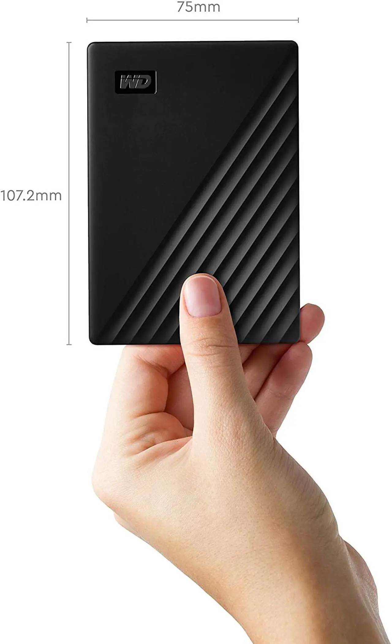 Alt view image 7 of 7 - WD My Passport Portable External 4TB Hard Drive (WDBPKJ0040BBK)