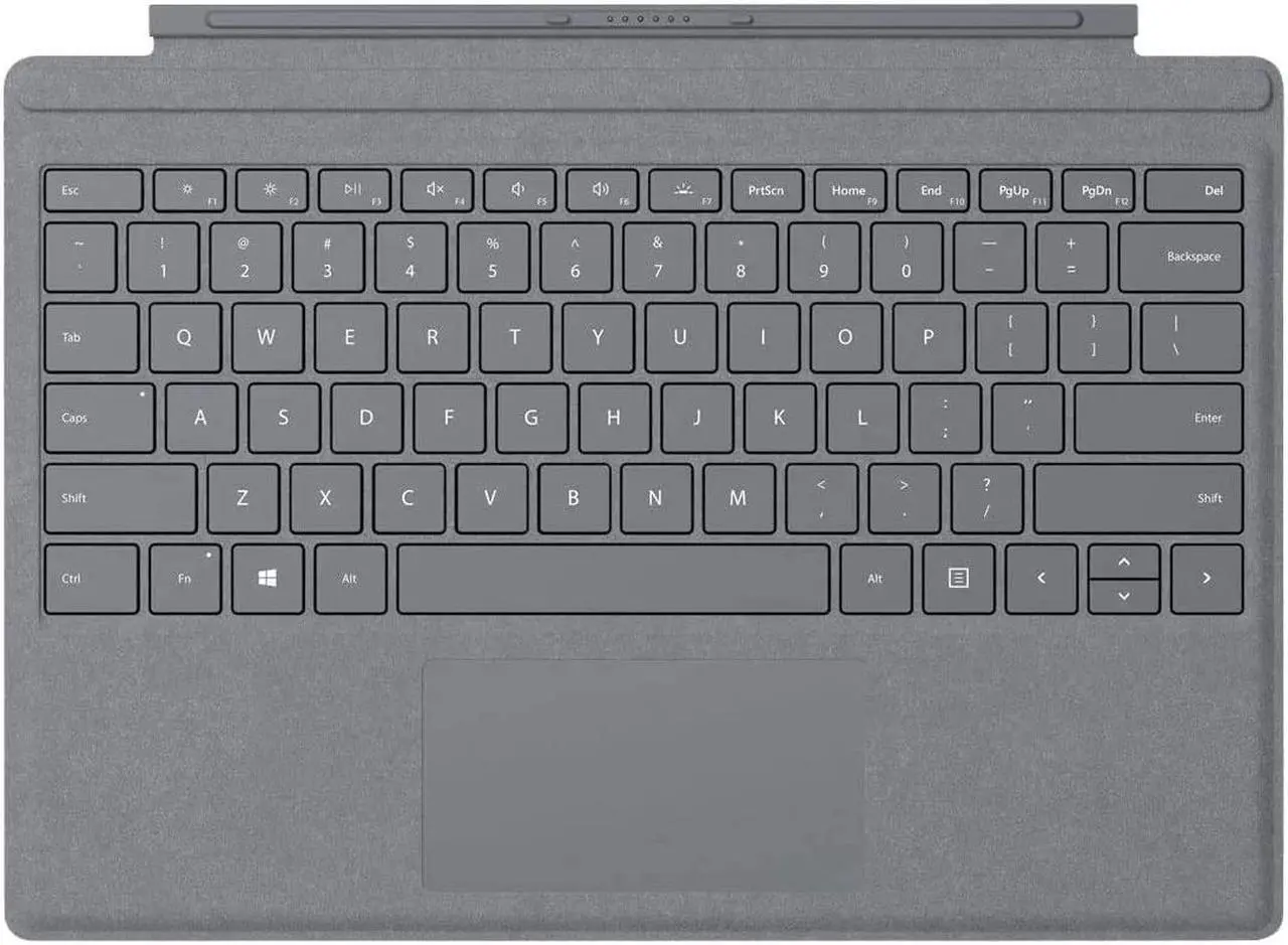 Main image of Microsoft Surface Pro Signature Type Cover (FFQ-00141) Alcantara Light Charcoal