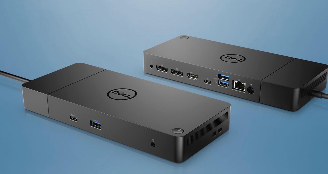 Alt view image 4 of 12 - Dell 5H8CR Docking Station WD19 130W USB-C, HDMI, Dual DisplayPort, Black (90W Power Delivery) 210-ARIO