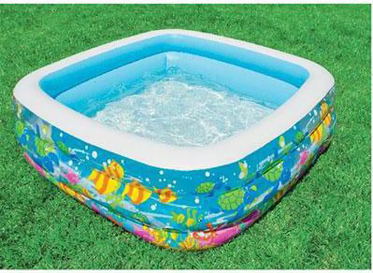 Alt view image 5 of 12 - Intex 57471EP Clearview Aquarium Clear Inflatable Swimming Pool
