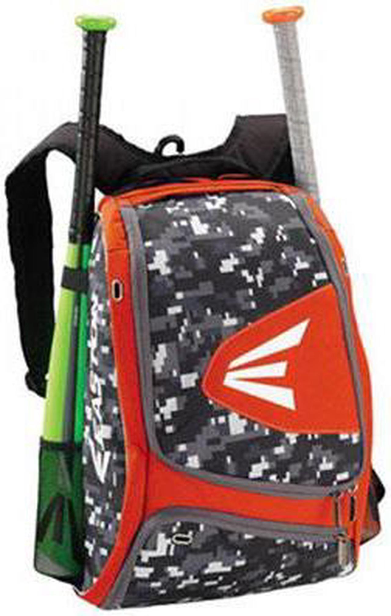 Alt view image 5 of 8 - Easton E100XLP Orange / Camo Bat Pack Backpack Equipment Bag Baseball / Softball